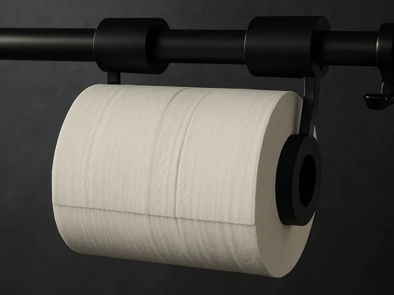 Toilet Paper Holder Pipe Pole Hanger
