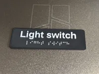Light switch - sign sample 