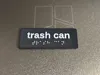 Trash can - sign sample 