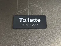 Toilette sign sample 