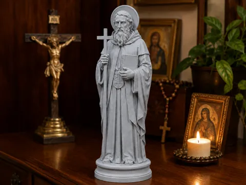Figura decorativa: San Benedetto da Norcia – Devozione/Decorazione — referencia de MakerWorld