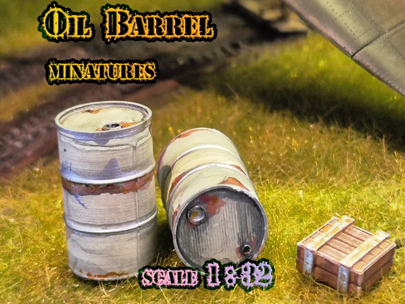 Oil barrel  miniatures 1:32 scale 
