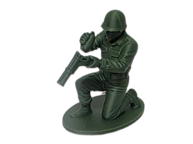 USA Green Army Toy Soldier loading M79 Grenade Gun
