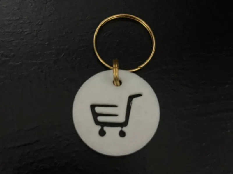 Chaveiro para carrinho de compras