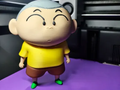 Masao (Masao Sato, 佐藤マサオ) from Crayon Shin-chan, fully disassembled for printing, 16cm (no AMS required)