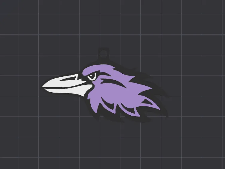 Raven key chain