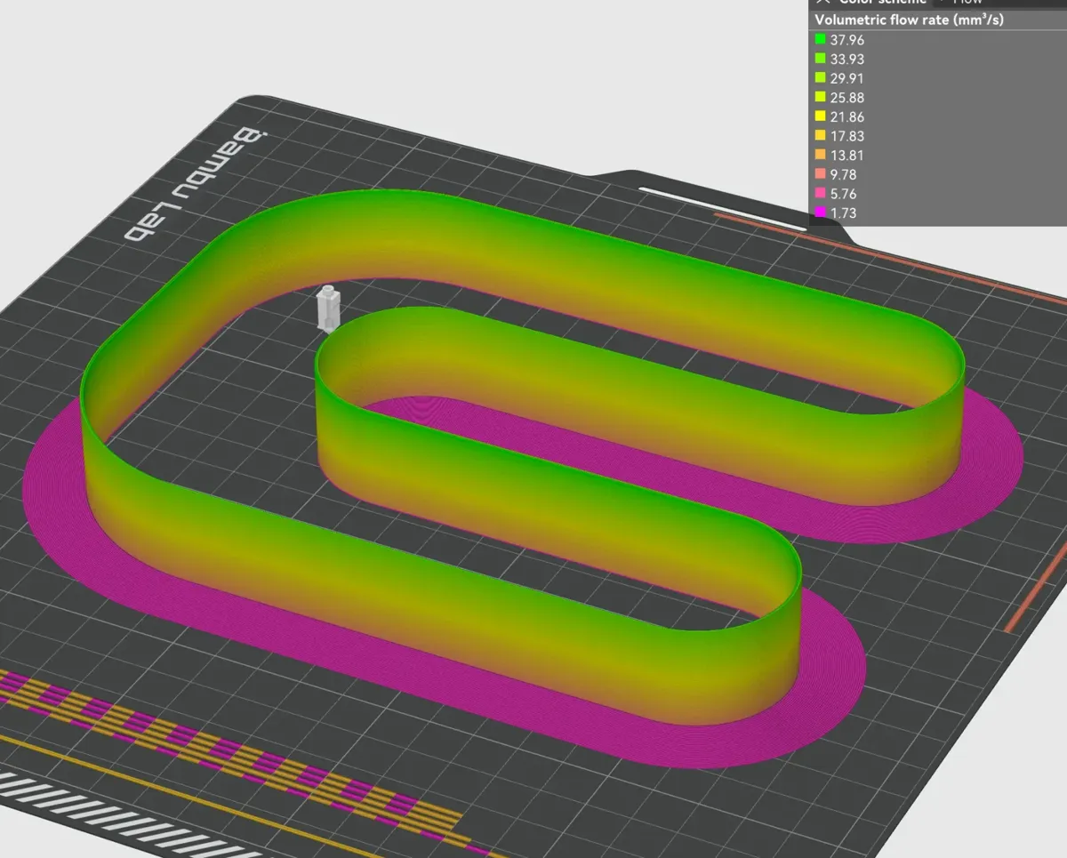 Bambu slicer max flow test tower - Free 3D Print Model - MakerWorld