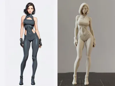 Anime girl figure