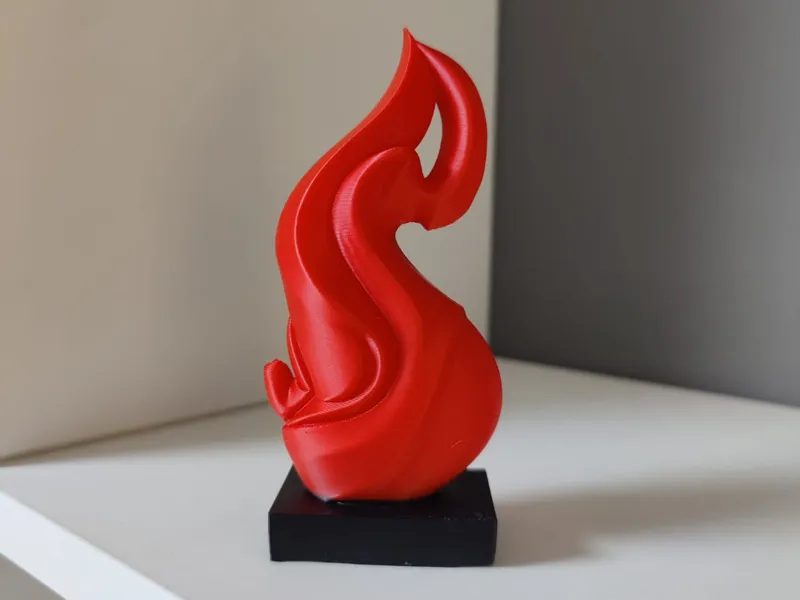 Flame Vortex – modern flame sculpture