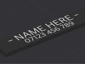 Peli 1600 Name Tag