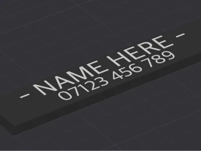 Peli 1600 Name Tag