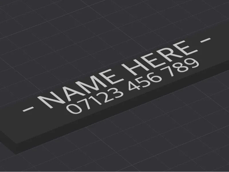 Peli 1600 Name Tag
