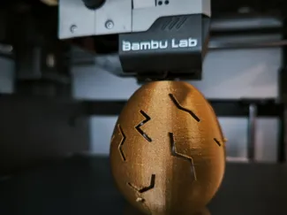 Easter egg with a surprise