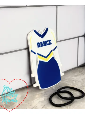 Accesorio para sujetar ligas de cabello: Dance outfit Hair Tie Keychain — vista de referencia 2