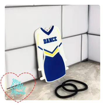 Accesorio para sujetar ligas de cabello: Dance outfit Hair Tie Keychain — vista de referencia 4