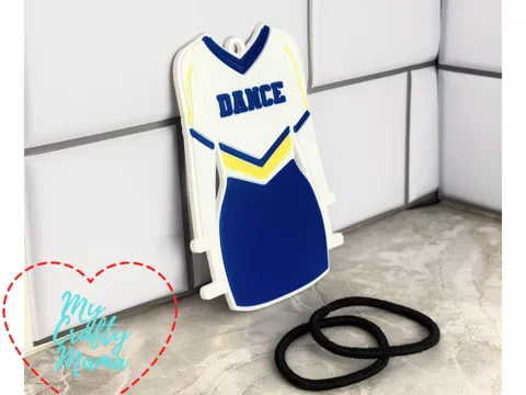 Accesorio para sujetar ligas de cabello: Dance outfit Hair Tie Keychain — referencia de MakerWorld