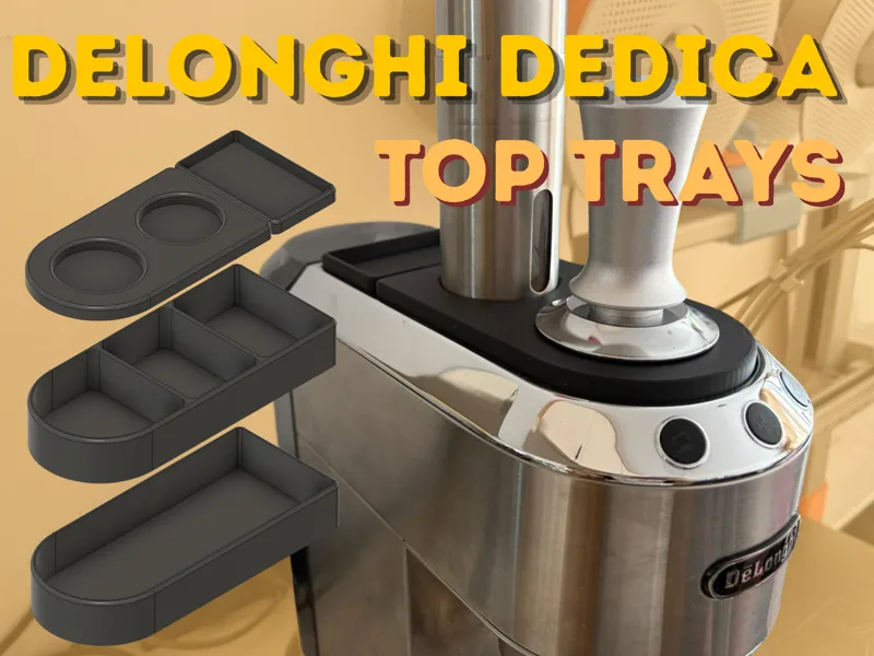 DeLonghi Dedica Top Trays - Tamper & Grinder