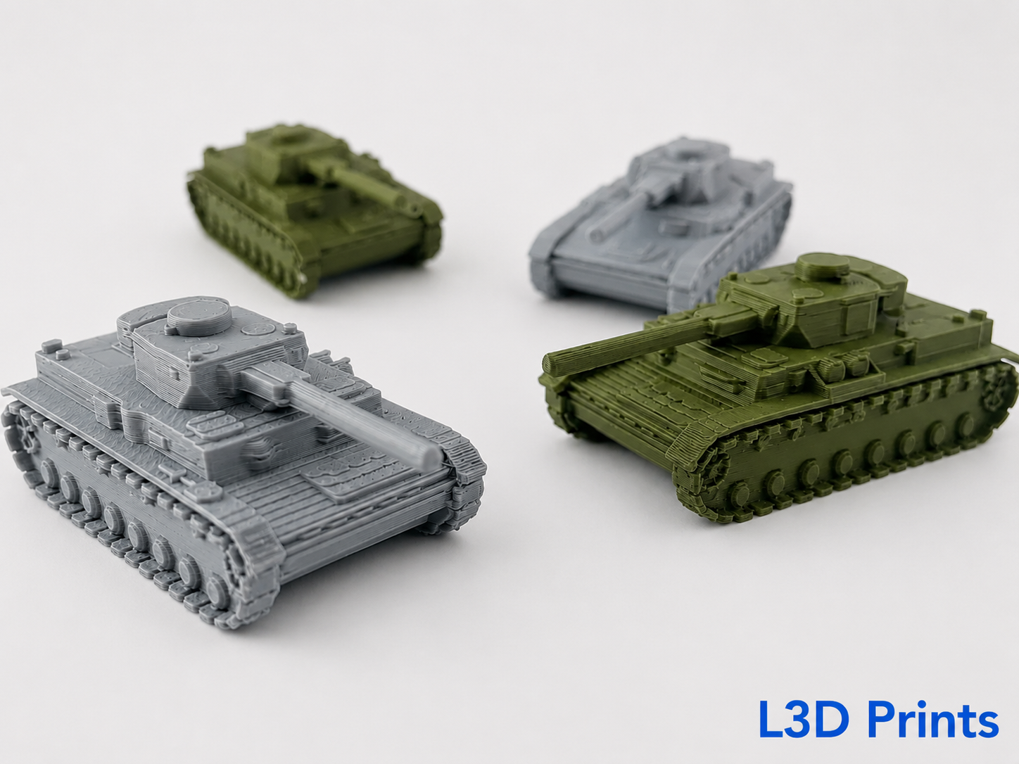 Mini Panzer IV Tank 1/200 Scale By L3D Prints