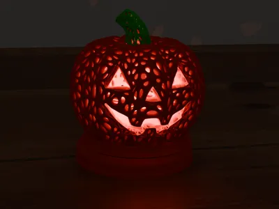 Halloween Pumpkin Lamp - Jack-O-Lantern - Lamp