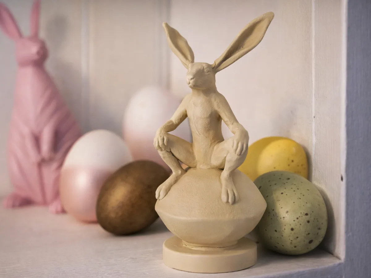 Bunny on Boulder - Free 3D Print Model - MakerWorld