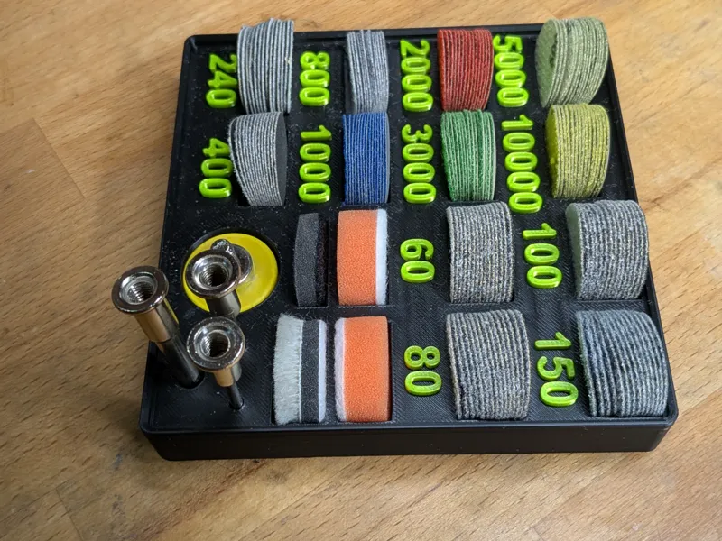 1 inch Hook and Loop Sanding Disk Gridfinity