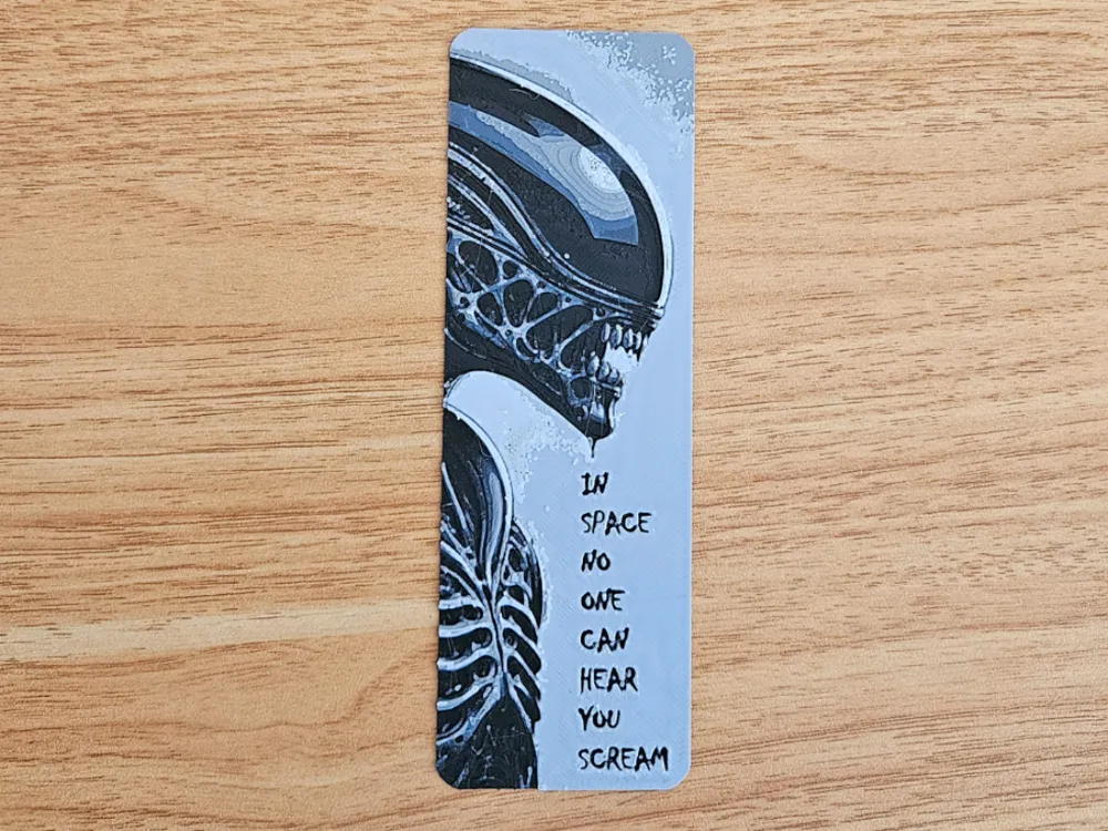 Alien Movie Inspired Bookmark - Free 3D Print Model - MakerWorld