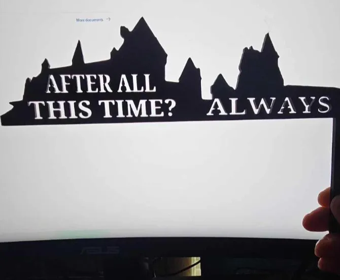 Hogwarts "After All This Time? Always" Door Corner
