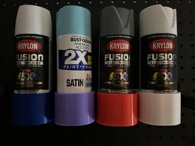 Sy's Peglock - pegboard paint spray can holder