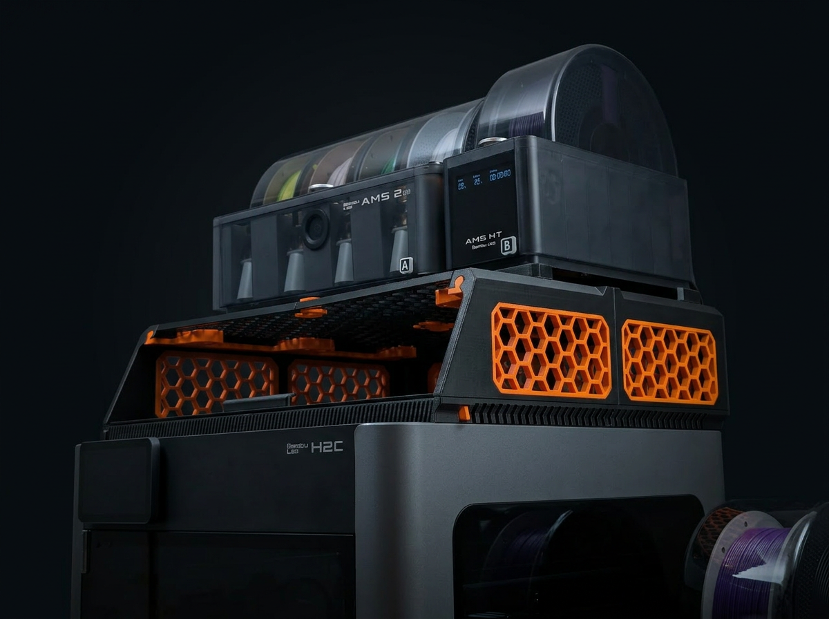Miniatura 1 do modelo 3D H2X ModRiser - Fully Printable Modular AMS Riser