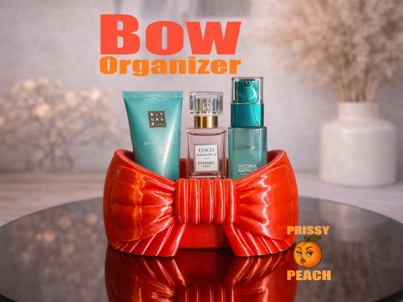 Bow Organizer Cute Vanity & Desk Multi Holder
