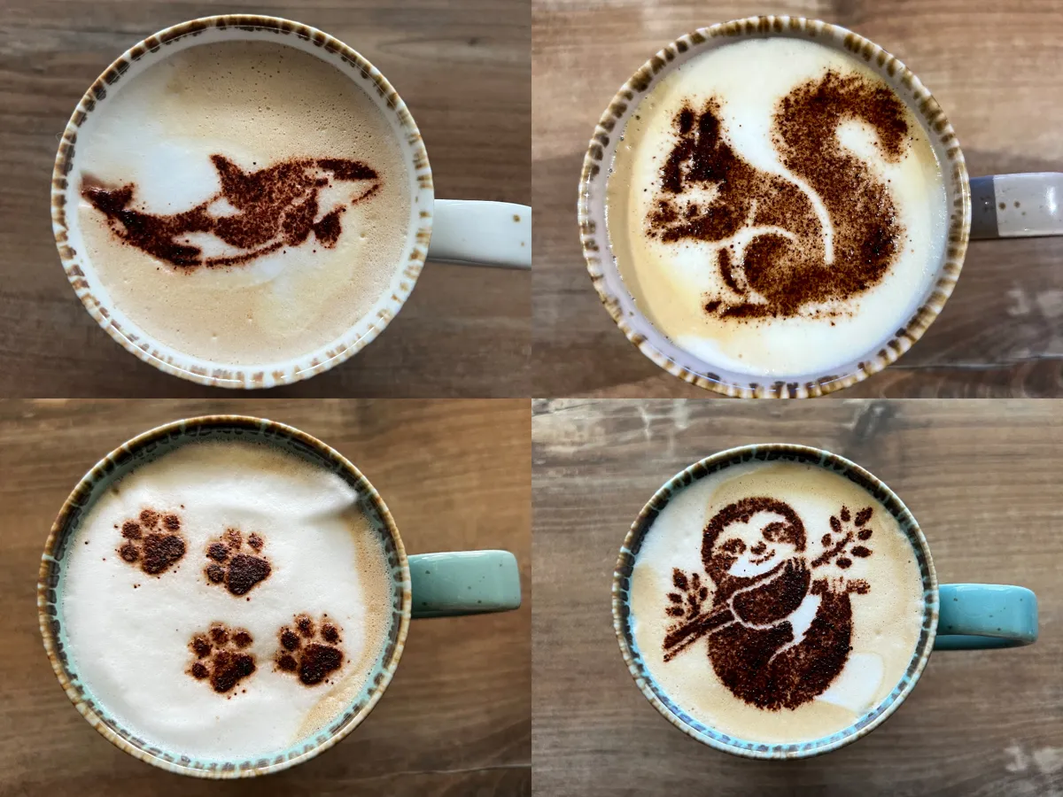 Decorative Coffee Stencil Templates Customizable Collectible Ornaments