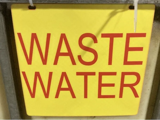 Waste Water Sign