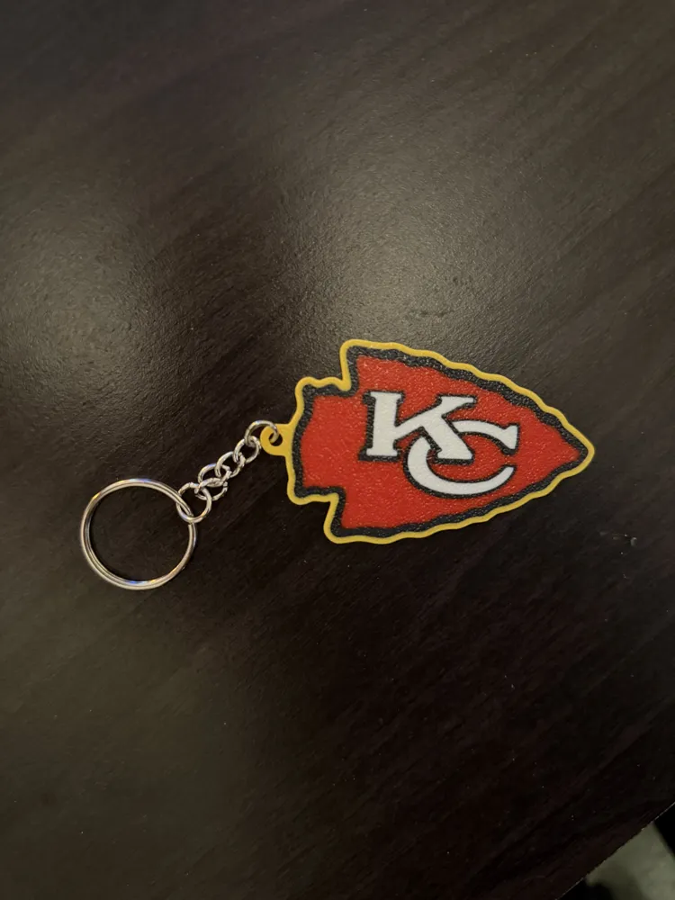 Kansas City Chiefs Keychain - Free 3D Print Model - MakerWorld