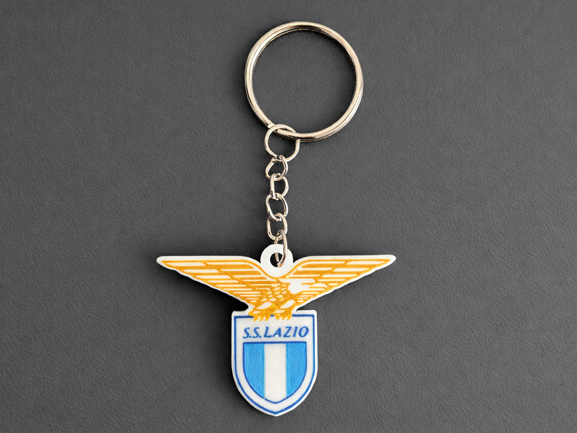 S.S. Lazio Keychain – 4-Color Detailed PLA Print