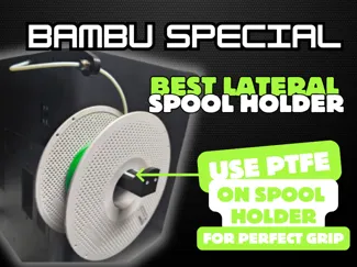 Lateral Spool Holder with ptfe for P1P P1S  X1C
