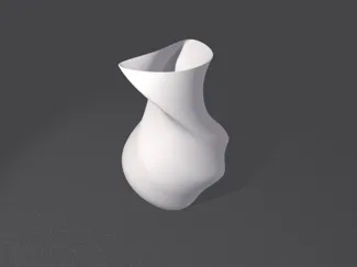 minimalistic twisted vase