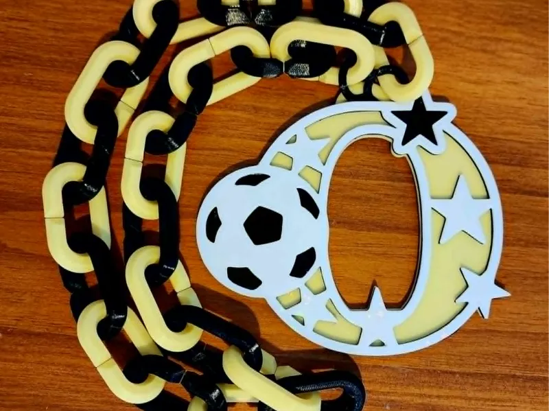 Soccer Hype Chain Letters. Chain Included.