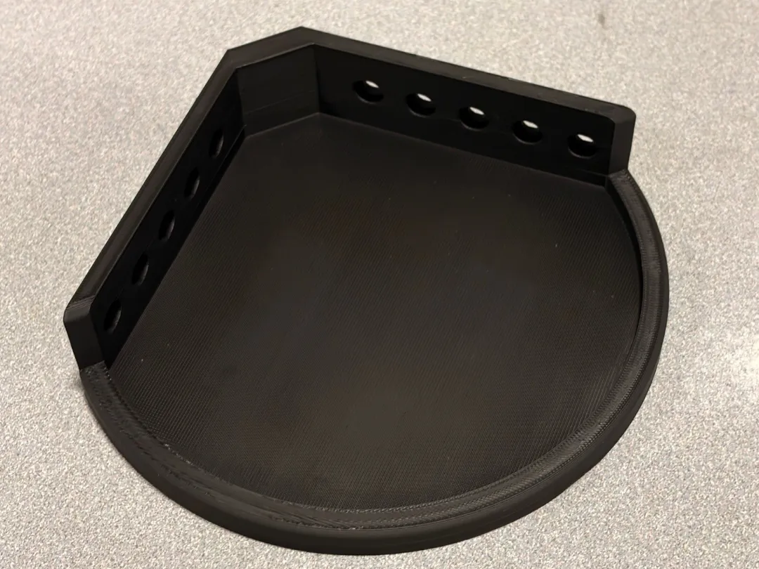 Corner rounded shelf - Free 3D Print Model - MakerWorld