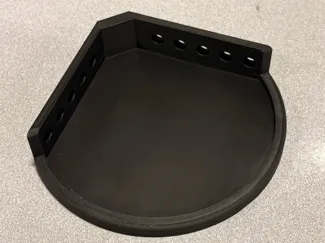 Corner rounded shelf