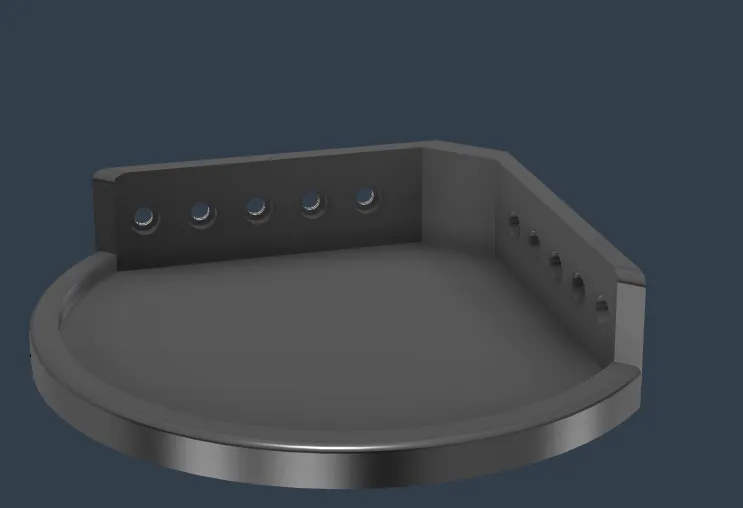 Corner rounded shelf - Free 3D Print Model - MakerWorld