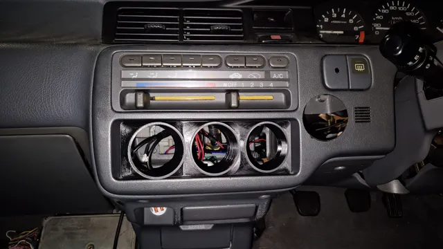Honda EG Civic სამმაგი 52 მმ გეიჯ-დამჭერი