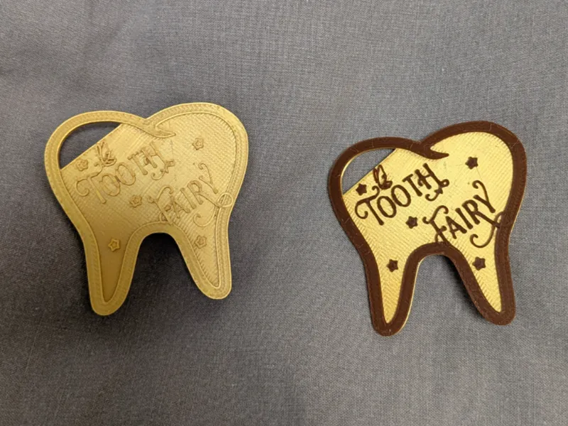 Official Tooth Fairy Gold Plate (No Supports)