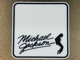 Michael Jackson Signature Coaster