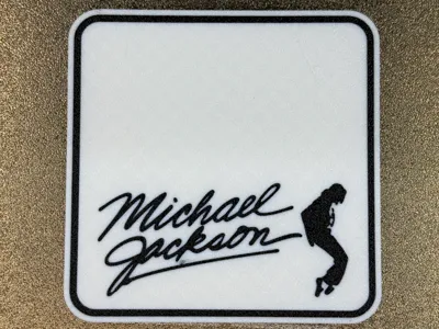 Michael Jackson Signature Coaster
