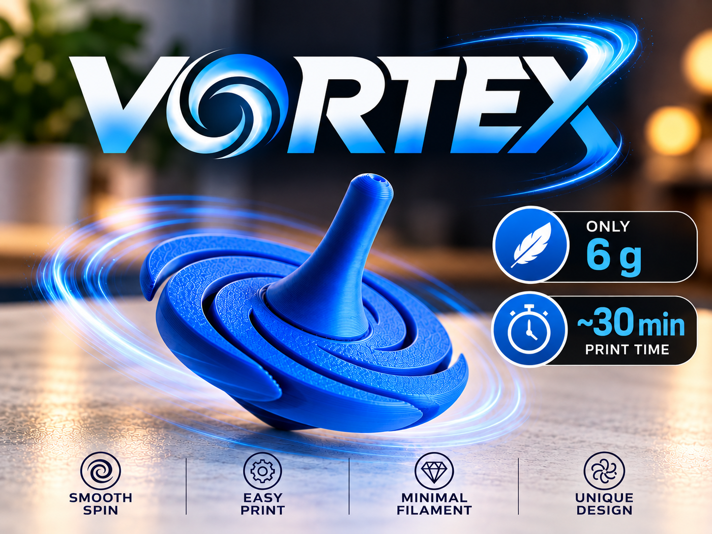 VORTEX - 6g Spinning Top - 1