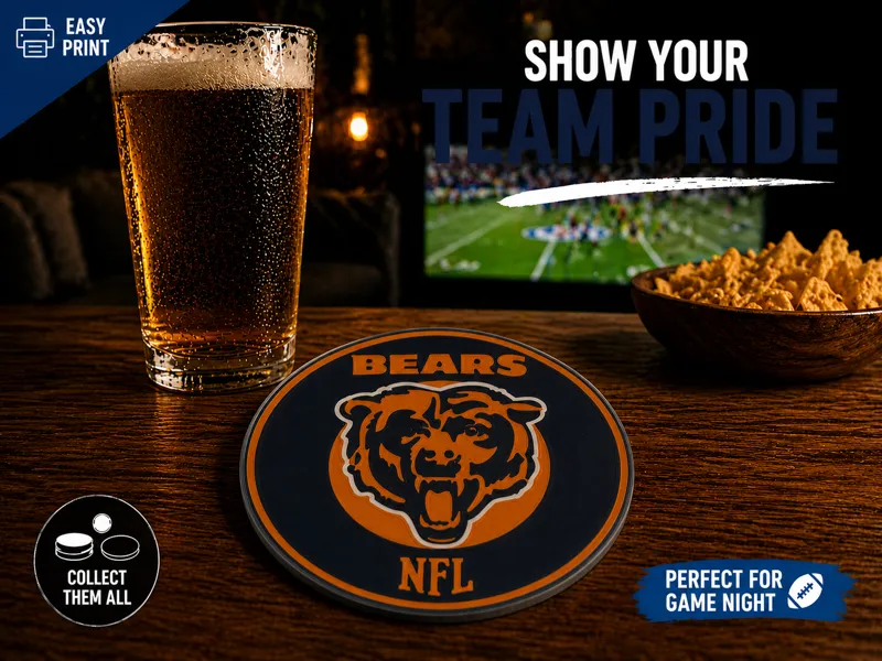 Chicago Bears coaster nfl
