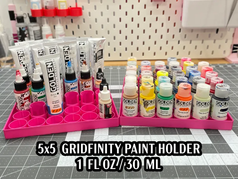 36 Paint Holder 1 Floz/30ml w/ adapters gridfinity