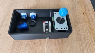 Arcade Joystick v2 10 button - Free 3D Print Model - MakerWorld