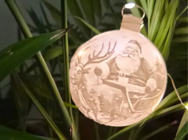 Led Christmas theme tree decoration ball ornament