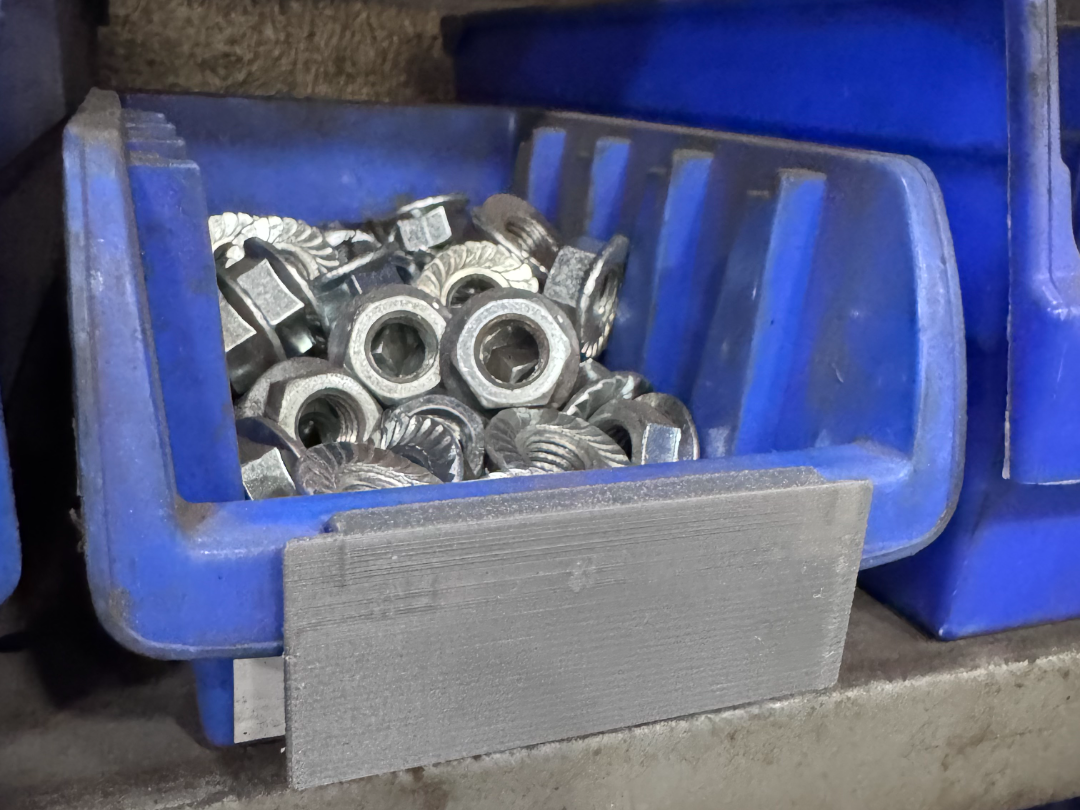 HF Small Blue Bin Label Insert